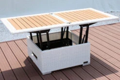 OUTFLEXX Loungetisch Höhenverstellbar, Weiß, Polyrattan, 75/152x75x40/64,5cm -Doppler Verkäufe 7 2511 18.jpg