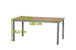 SIENA GARDEN Geneva Dining Tisch, Alu / FSC Teak, 160 X 90 Cm, 6 Personen 10 SIENA GARDEN Geneva Dining Tisch, Alu / FSC Teak, 160 X 90 Cm, 6 Personen -Doppler Verkäufe 8138 4 5.jpg