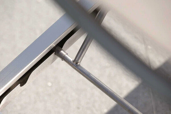 STERN Allround Rollenliege, Silber/taupe, Edelstahl/Textil, 200x71x38 Cm, Verstellbare Rückenlehne 8 STERN Allround Rollenliege, Silber/taupe, Edelstahl/Textil, 200x71x38 Cm, Verstellbare Rückenlehne - Image 8