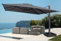 OUTFLEXX Ultimate XL Ampelschirm, Anthrazit/grau, Alu/Spuncrylic®, 450x450cm, Inkl. Befüllbarem Schirmständer -Doppler Verkäufe 8 20367.jpg