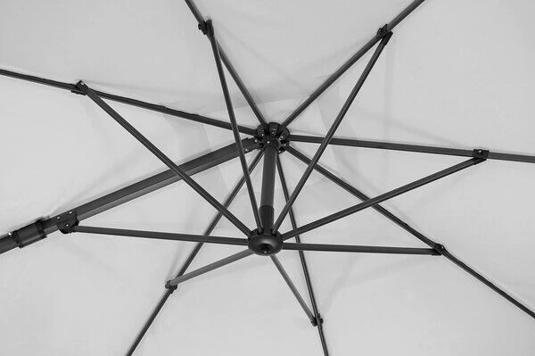 Schneider® SCHNEIDER Rhodos Eco Twist Ampelschirm, Grau, 270x270 Cm, Quadratisch 8 Schneider® SCHNEIDER Rhodos Eco Twist Ampelschirm, Grau, 270x270 Cm, Quadratisch - Image 8