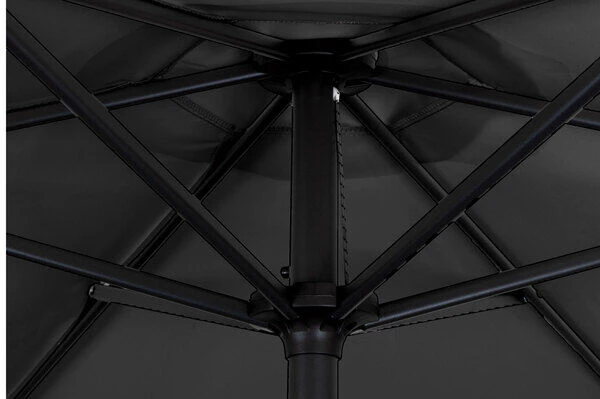 DOPPLER Basic Lift Neo Mittelstockschirm, Anthrazit, Alu/Polyester, Ø180 Cm, Mit Kurbel, Höhenverstellbar 7 DOPPLER Basic Lift Neo Mittelstockschirm, Anthrazit, Alu/Polyester, Ø180 Cm, Mit Kurbel, Höhenverstellbar - Image 7