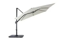 OUTFLEXX Ampelschirm, Creme, Pulverbesch. Aluminium, 300x300 Cm, Inkl. Plattenständer, Twist-Funktion -Doppler Verkäufe 9 16108.jpg