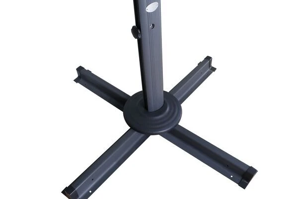 OUTFLEXX Ampelschirm, Anthrazit, Pulverbesch. Aluminium, 400x300cm, Inkl. Plattenständer 9 OUTFLEXX Ampelschirm, Anthrazit, Pulverbesch. Aluminium, 400x300cm, Inkl. Plattenständer - Image 9