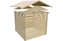 KARIBU Blockbohlenhaus Meldorf 6, Fichtenholz Ca. 40 Mm, Satteldach -Doppler Verkäufe 9 19430 1.jpg