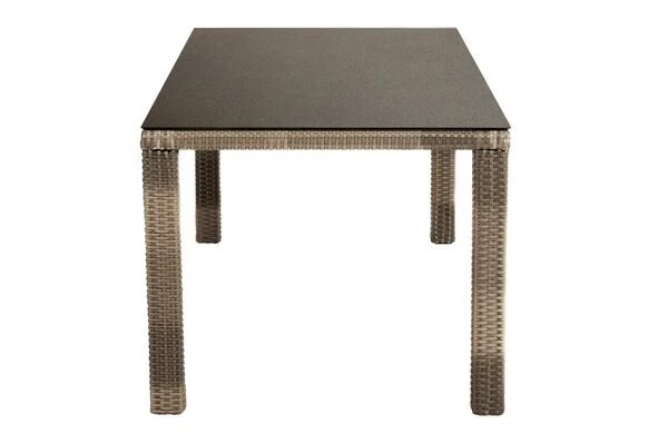 Ploß Rabida Dining Tisch, Champagner-meliert, Polyrattan, 170 X 90 Cm, Glasplatte In Steinoptik 9 Ploß Rabida Dining Tisch, Champagner-meliert, Polyrattan, 170 X 90 Cm, Glasplatte In Steinoptik - Image 9