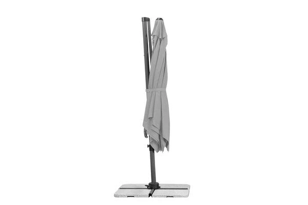 Schneider® SCHNEIDER Rhodos Eco Twist Ampelschirm, Grau, 270x270 Cm, Quadratisch 9 Schneider® SCHNEIDER Rhodos Eco Twist Ampelschirm, Grau, 270x270 Cm, Quadratisch - Image 9